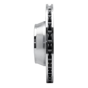 Porsche 911 Brake Rotor (1) - Right Rear - R1 Concepts - Drilled & Slotted - Silver - `99-`23
